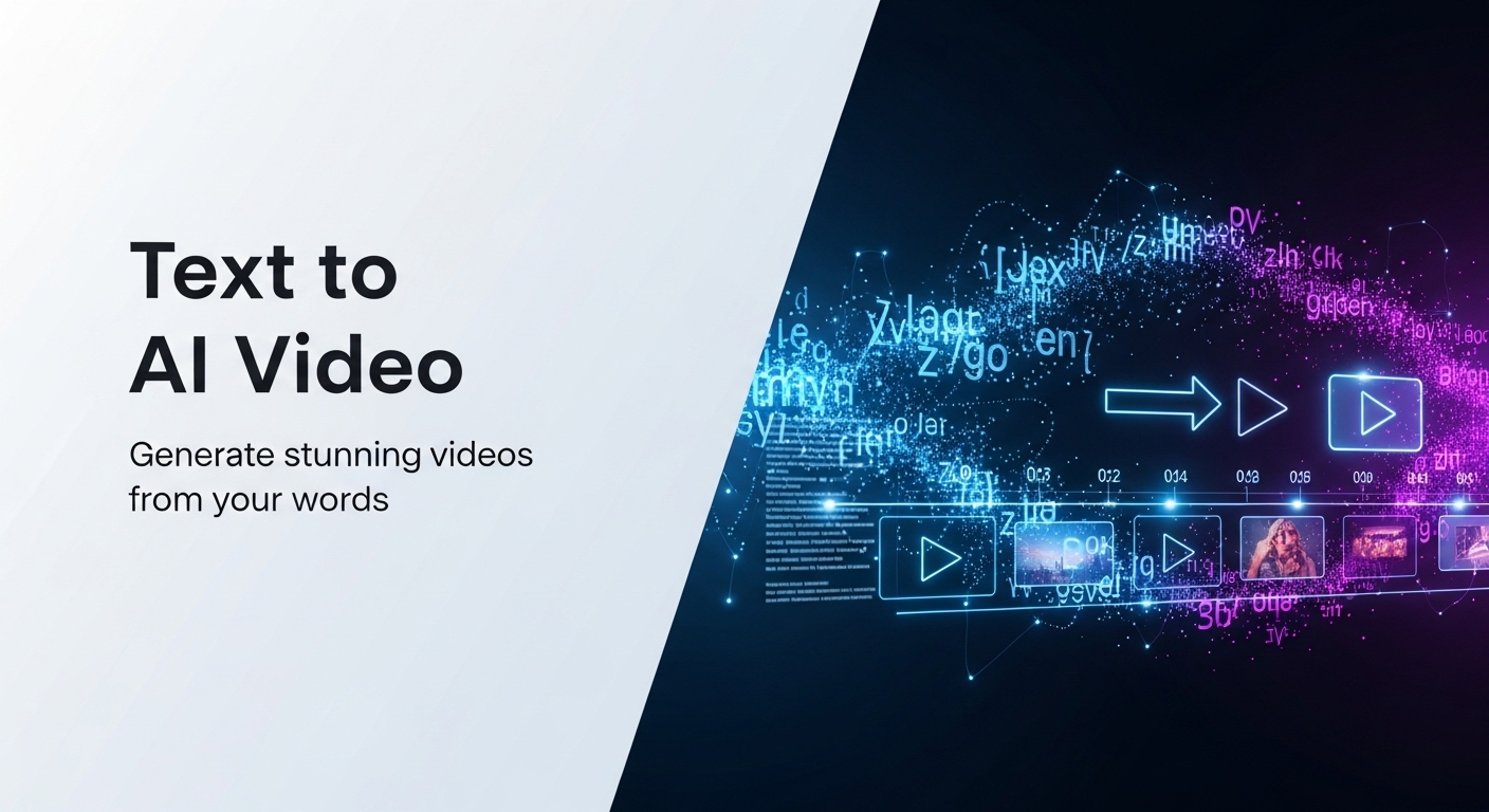 Text to AI Video Banner