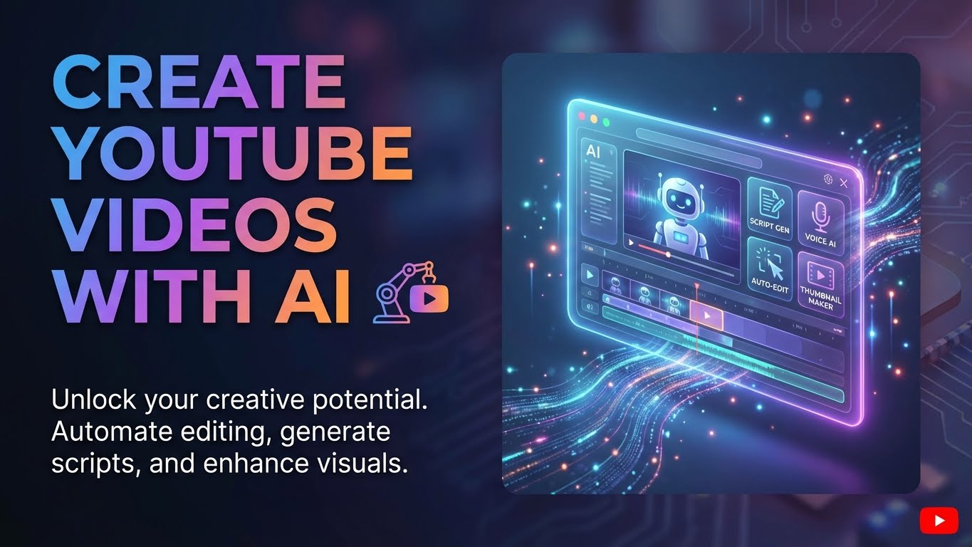 Create Youtube Videos With AI Banner