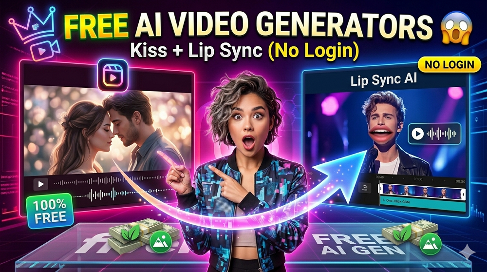 best free ai kiss and lip sync video generators you can try without logging in
