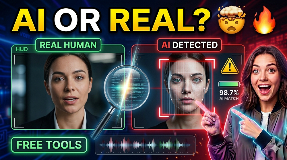 how to detect ai generated videos using the best free ai video detector tools