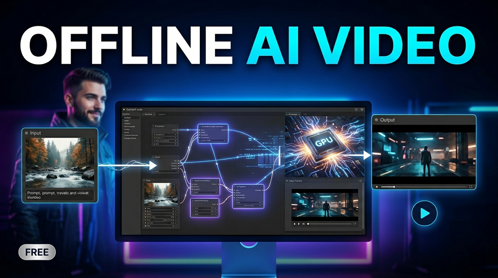 how to make ai videos for free using comfyui and other offline ai video platforms