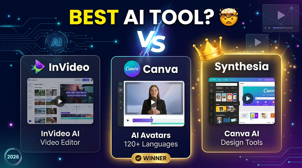 invideo vs canva vs synthesia which ai video maker is worth using in 2026