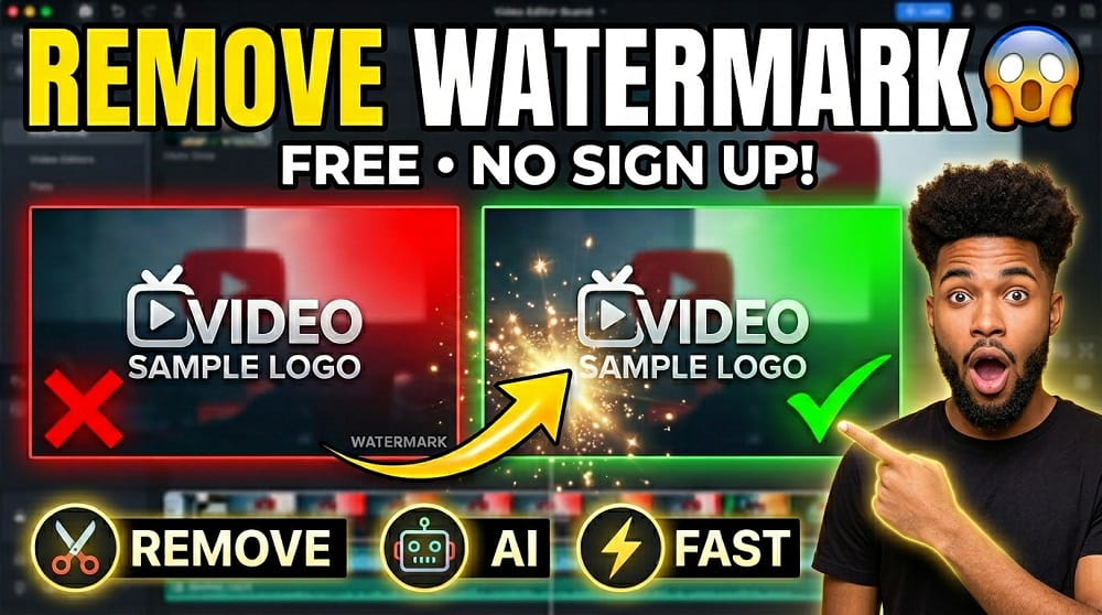 best free ai video watermark remover tools that work without sign up in 2026