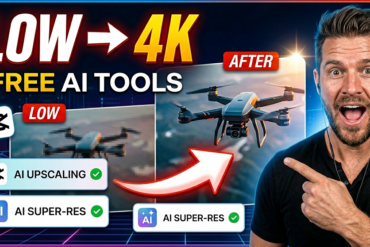 how to upscale and enhance video quality for free using capcut and youcam ai tools