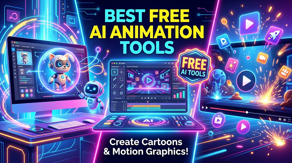 best free ai animated video makers to create cartoons and motion graphics online
