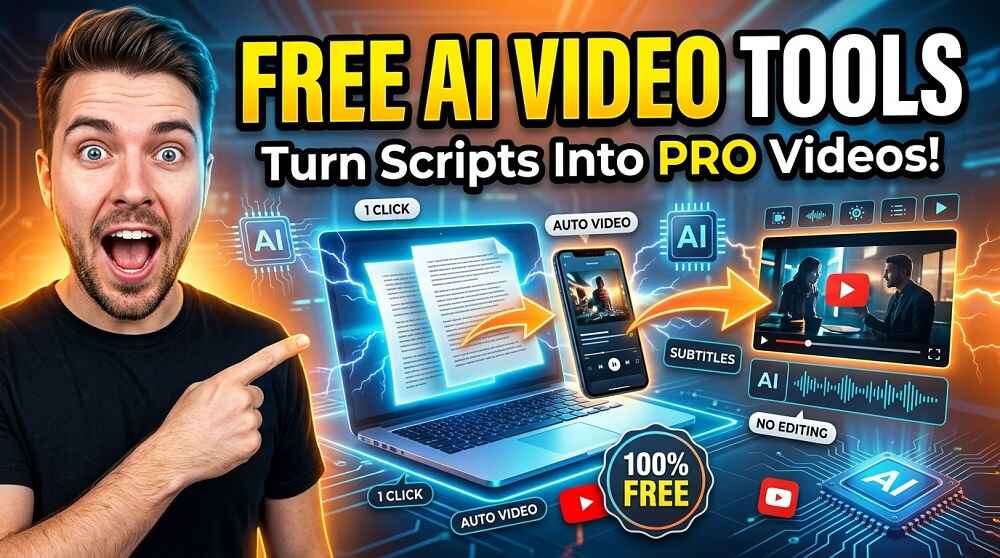 best free ai script to video generators that turn your writing into professional videos