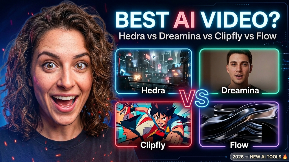 hedra vs dreamina vs clipfly vs flow which new ai video generator is worth trying in 2026
