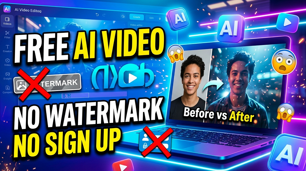 how to create free ai videos from photos without watermark and without signing up